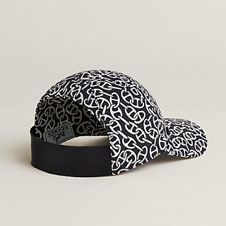 HERMES 新作 キャップ 人気 大人カジュアル 黒 Ilona Naoussa ilona-naoussa-cap--241050N 5H-